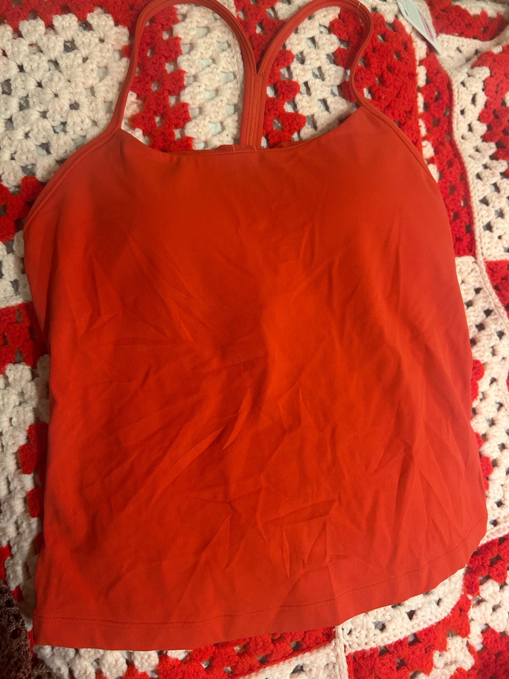 Red Women's Strappy YogaTank Top